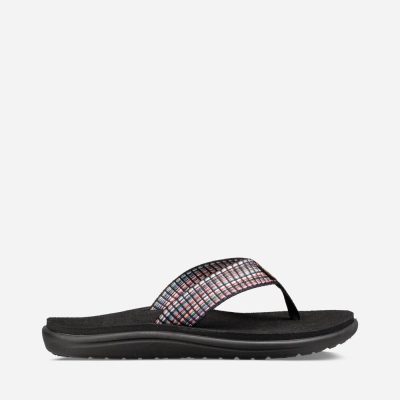 Teva Voya - Women's Teva Flip Flops - Multicolor Black | India (EXPK29143)